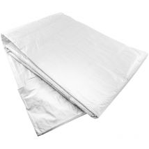 Auvent rafia 2,85x5,90 blanc avec ollaos (3X6)