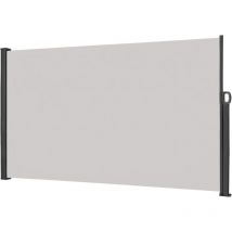 Auvents de Véranda Extérieur, 180x300cm Stores Latéral Extensible pour Patio, Paravent écran en Polyester Résistant, Brise Vue Rétractable pour