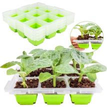 Paryou - aux de Démarrage de Semences, Réutilisable Résistant Plateaux de Propagation de Graines, Serre Intérieure Pépinière Boîte Propagateur Jardin