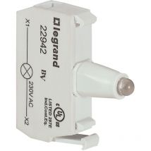 Bloc pour tête lumineuse Osmoz raccordement à vis 230V vert Legrand 022942