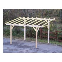 Foresta - posto auto coperto a una falda per predisposizione per coperture leggere 3,00 x 3,62 m - av3350stl - habrita