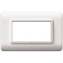 Placca tecnopolimero s44 colore bianco 4 moduli ave 44py04b