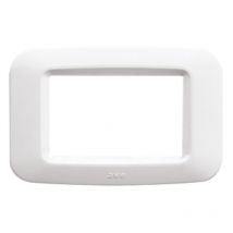 Placca in tecnopolimero Ave Banquise Sistema 45 3 Moduli Bianco lucido 45PY03BB