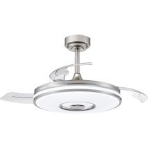 Yongqing - Ventilateur de plafond avec éclairage et Télécommand 30W led Lampe Pour Salle à Manger Salon Chambre à Coucher