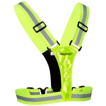 Avento - Gilet da corsa con luci led riflettenti - Giallo fluoro