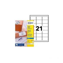 Avery - Etiquette adresse 63,5 x 38,1 mm J8160-25 - Boîte de 525
