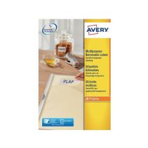 L4736REV-25 Removable Labels 48TV (Pack-25) - White - Avery