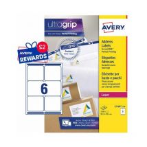 Laser Parcel Label 99x93mm 6 Per A4 Sheet White (Pack 1500 Labels) l - Avery