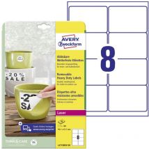 Avery Zweckform - Etiquette plastique Avery-Zweckform 99.1 x 67.7 mm film blanc 160 pc(s) décollable