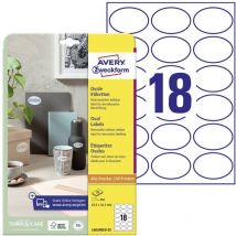 Zweckform L6024REV-25 Etiquette universelles 63.5 x 42.3 mm papier blanc 450 pc(s) décollable imprimante laser co - Avery
