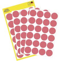 Markierungspunkt 18mm Papier leuchtrot 96 Etik./Pack.