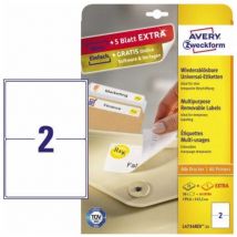 Universaletikett 199,6 x 143,5 mm (b x h) wieder ablösbar Papier weiß 60 Etik./Pack.