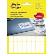Vielzwecketikett 3323 38x14mm Weiß 928 St./pack. - Avery Zweckform