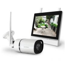 Avidsen - drahtloses dvr-kit monitor+kamera 4 kanäle max. reichweite 15m weiß - 123412