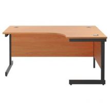 Jemini - Rdl rh Desk 1800x1200 Bch/Blk - KF819820