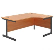 Jemini - Rdl rh Desk 1600x1200 Bch/Blk - KF819684