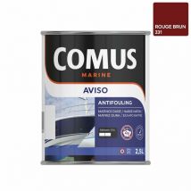 Aviso nb rouge 2,5 l - Peinture antifouling à matrice dure pour bateaux rapides Comus marine