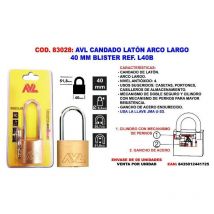 Candado laton finstock a-largo 40 m.m. blister l40b candado laton finstock a-largo 40 m.m. blister l40b - AVL