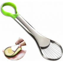 Avocado Knife Avocado Slicer Avocado Slicer Peeler Stainless Steel Blade Can be hooked to peel and pit Kitchen Fruit Slicers for Avocado Mango Papaya