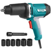 Total - avvitatore elettrico 1050W ad impulsi 550Nm 1/2' + accessori