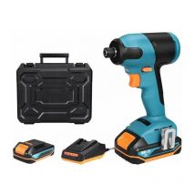 Avvitatore a percussione a batteria Tacklife 18 v, 180 Nm, velocità di impatto massima 2800 ipm, batteria da 2,0 Ah, mandrino da 6,35 mm, ricarica