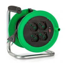 Avvolgicavo Fanton lunghezza cavo 20 Metri con 4 prese ed interruttore 146107