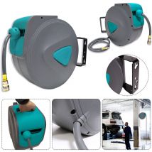 Hengmei - Avvolgitubo per compressori 10 m di tubo per aria compressa Avvolgitore di tubi per aria compressa da 1/4' Avvolgitore di tubi a parete a