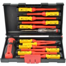 Awtools 1000v Vde S2/13-teiliges Isoliertes Schraubendreher-set
