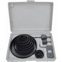 Awtools otwornice do drewna / 19-22-28-32-38-44-51-64-76-89-102-127mm / komplet 16 elementów