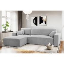 Ax Living Catea Eckschlafsofa Mit Bettkasten L – Hellgraue Ecksofa 279 Cm