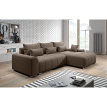 Ax Living Eckschlafcouch Mit Bettkasten Rivolli 260 Cm Braun