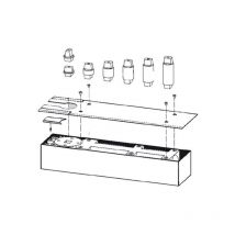 Dormakaba - Axe carré rallongé de 25mm - dorma - 45200407