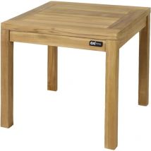 AXI - August Table d'appoint, marron Table d'appoint, forme carr e, 100 % teck, pour le jardin, le balcon ou m me l'int rieur Table d'appoint 50 x 50