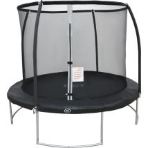 Trampoline rond avec filet AXI Boston 244 cm en noir Trampoline ent rr et hors sol pour enfants Pour le jardin / l'ext rieur