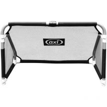 Jackie But de football pliable 120 x 60 cm en anthracite pour le jardin Filet de but de football en aluminium avec sac de transport But de football