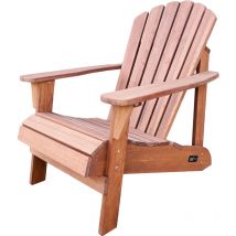 Carmen Chaise Adirondack, Transat Bois, Marron Chaise de Jardin Bois 1 personne /Fauteuil Bois Exterieur/Chaise Bois Exterieur Fauteuil Exterieur