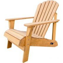 Carmen Chaise Adirondack, Transat Bois, Beige Or Chaise de Jardin Bois 1 personne /Fauteuil Bois Exterieur/Chaise Bois Exterieur Fauteuil Exterieur