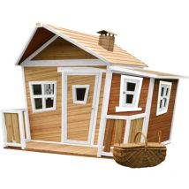Lisa Maison Enfant en Bois fsc Maison de Jeux pour l'ext rieur / Jardin en marron & Blanc Maisonnette / Cabane de Jeu avec des fen tres & v randa
