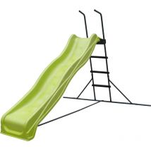 Toboggan sur pied 220cm Vert & Anthracite Toboggan de jardin en m tal et plastique - AXI