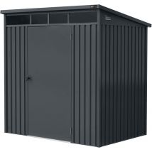 Victor Abri de Jardin m tallique, anthracite Cabanon Jardin/abri pour jardin/abri de jardin en metal 132 x 192 x 201 cm - AXI