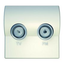 Axitronic - AXI102 Prise tv/fm pour goulotte ou boîtiers saillies