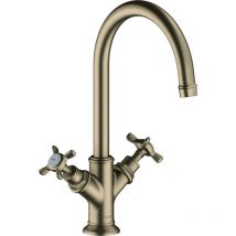 Axor - Montreux - Mitigeur de lavabo avec garniture de vidage, nickel brossé 16506820