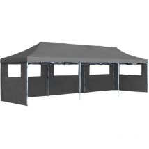 Ayleen 3m x 9m Steel Pop-Up Party Tent by Dakota Fields Anthracite