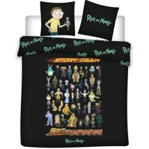 Parure de lit double réversible Rick et Morty - 220 cm x 240 cm