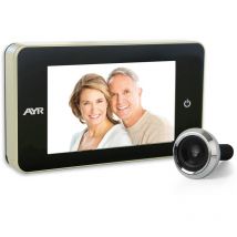 AYR - Mirilla de puerta Modelo 754 Níquel Mate/Cromo