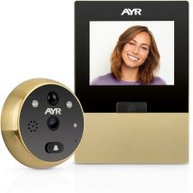AYR - Mirilla digital wifi modelo 760 níquel/latón