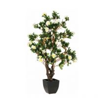 Azalée Artificielle Décorative 81cm - Blanc Silumen