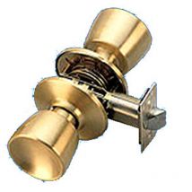 AZBE Finstock Knopf 3103 Durchgangsgriff Messing – Eleganter Innentürgriff – Einfache Installation – Langlebig
