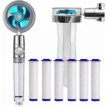 Serbia - ccykxa Cabezal de ducha , antical y ahorrador de agua, con filtro universal, cabezal de ducha helicoidal de 360°, con 6 filtros de algodón