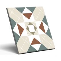 ADA - Azulejo Porcelánico Decorativo Patchwork Victoriano Grado 20x20 cm. y